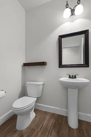 a view of a garden with an outdoor space