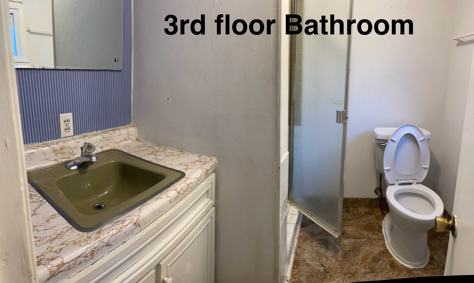 136 John Street DeKalb, IL 60115 - Photo 15 of 19 a bathroom with a sink toilet and mirror