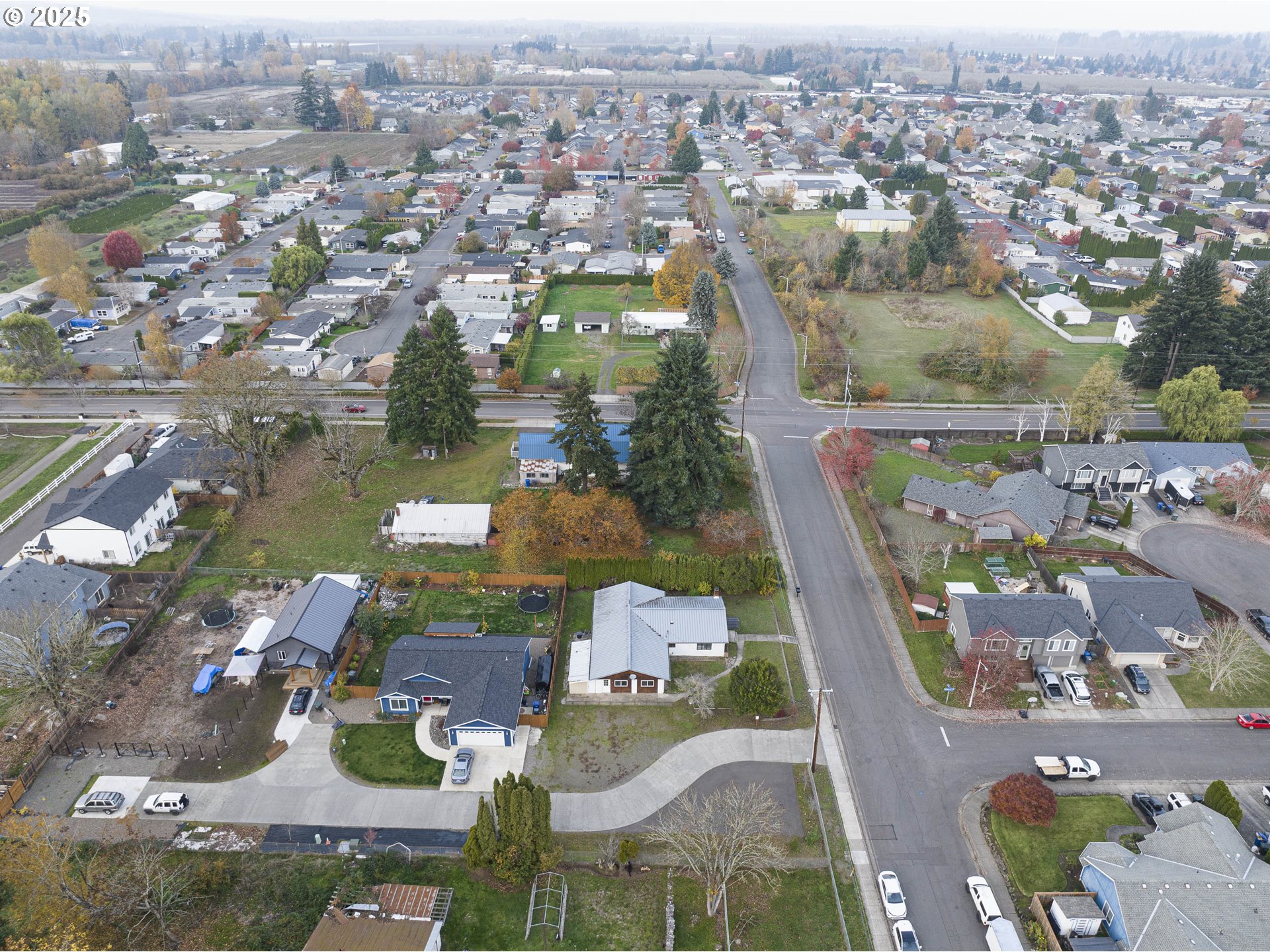 4911 15th Avenue North Keizer, OR 97303 - Photo 29 of 32 an aerial view of residential houses with outdoor space