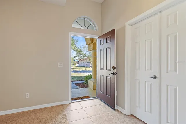 a view of a room with front door