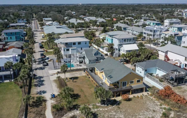 an aerial view of a city