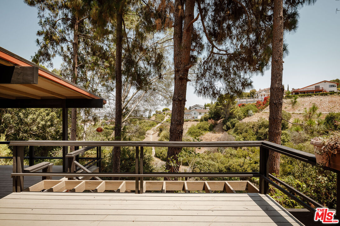 2 Seahurst Road Rolling Hills Estates, CA 90274 - Photo 31 of 54 a view of a balcony with wooden floor and fence