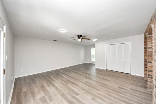 wooden floor in an empty room