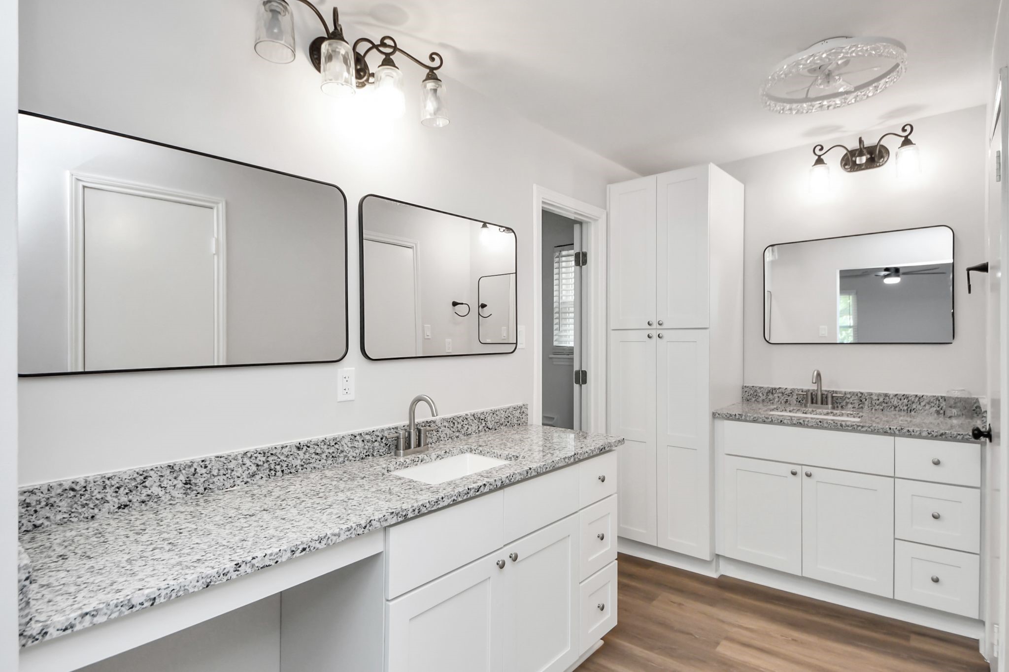 3923 Cypress Lake Drive Spring, TX 77388 - Photo 25 of 48 a bathroom with a granite countertop sink mirror and double