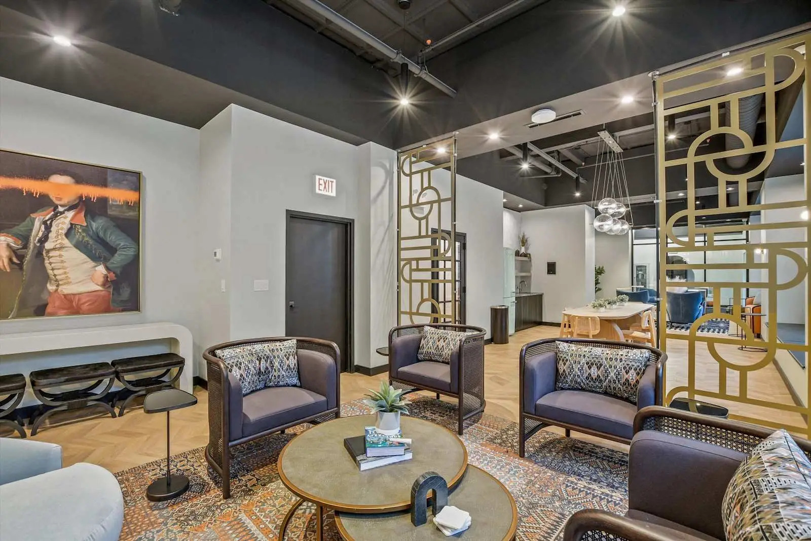 1211 North LaSalle Drive, Unit 1703 Chicago, IL 60610 - Photo 8 of 15 a outdoor living room with furniture and a flat screen tv