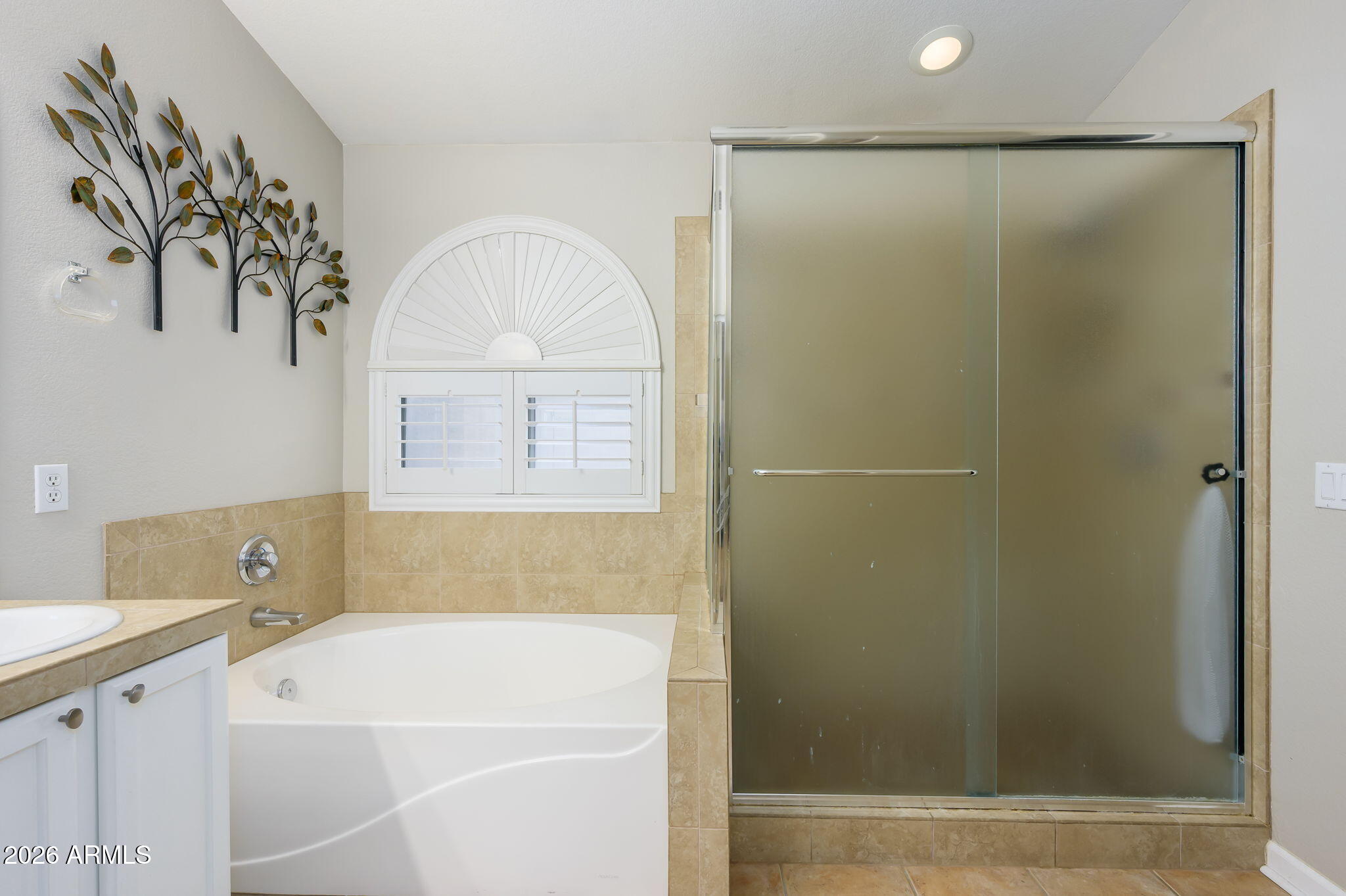 3136 East Roveen Avenue Phoenix, AZ 85032 - Photo 19 of 38 a bathroom with a bathtub and a shower