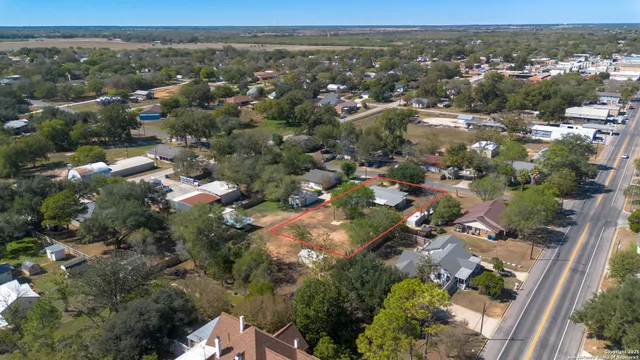 an aerial view of multiple house