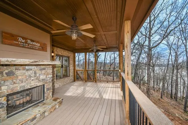 a view of balcony with furniture