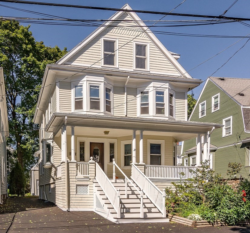 a front view of a house