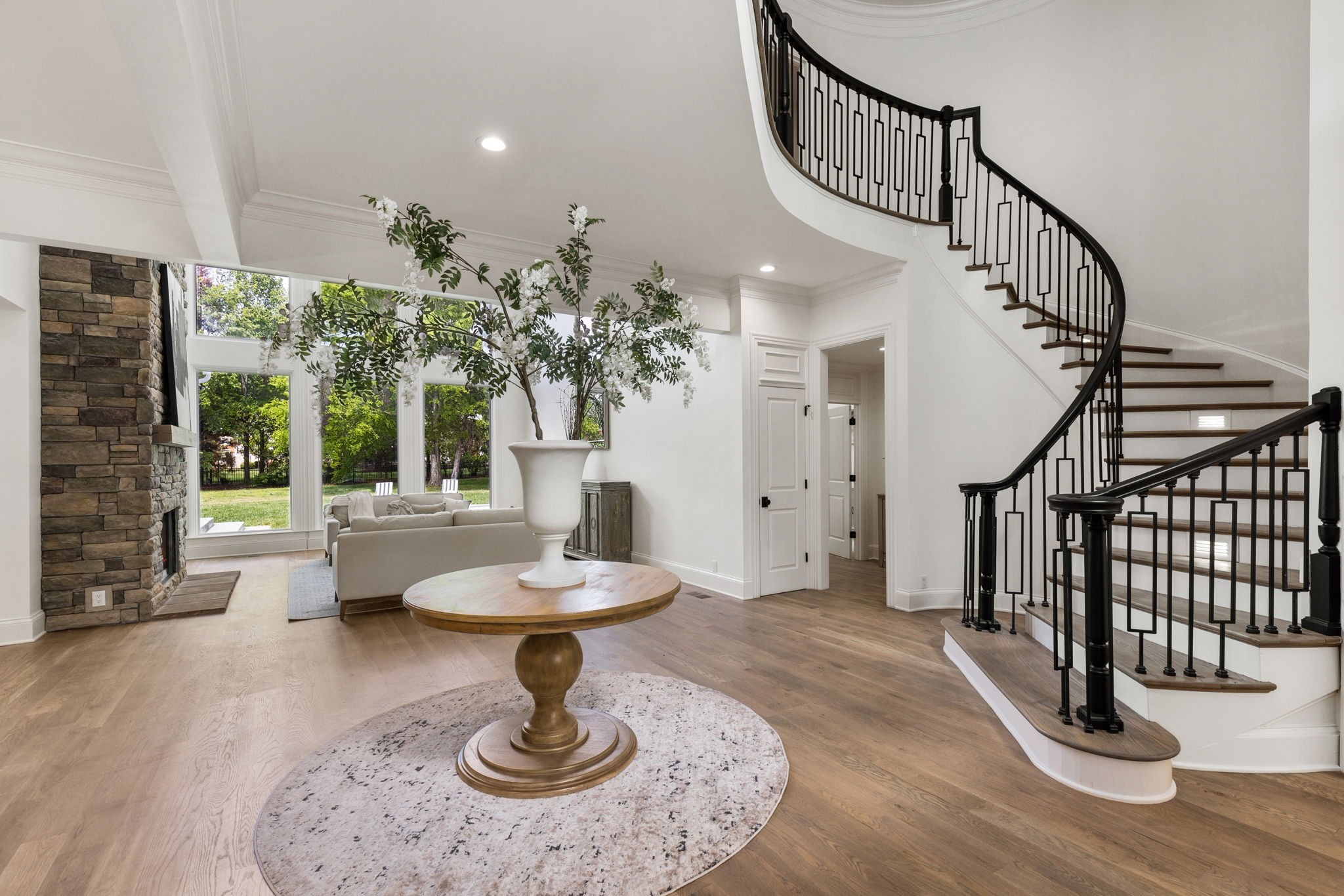 9050 Split Log Road Brentwood, TN 37027 - Photo 4 of 69 a view of entryway and hall with wooden floor