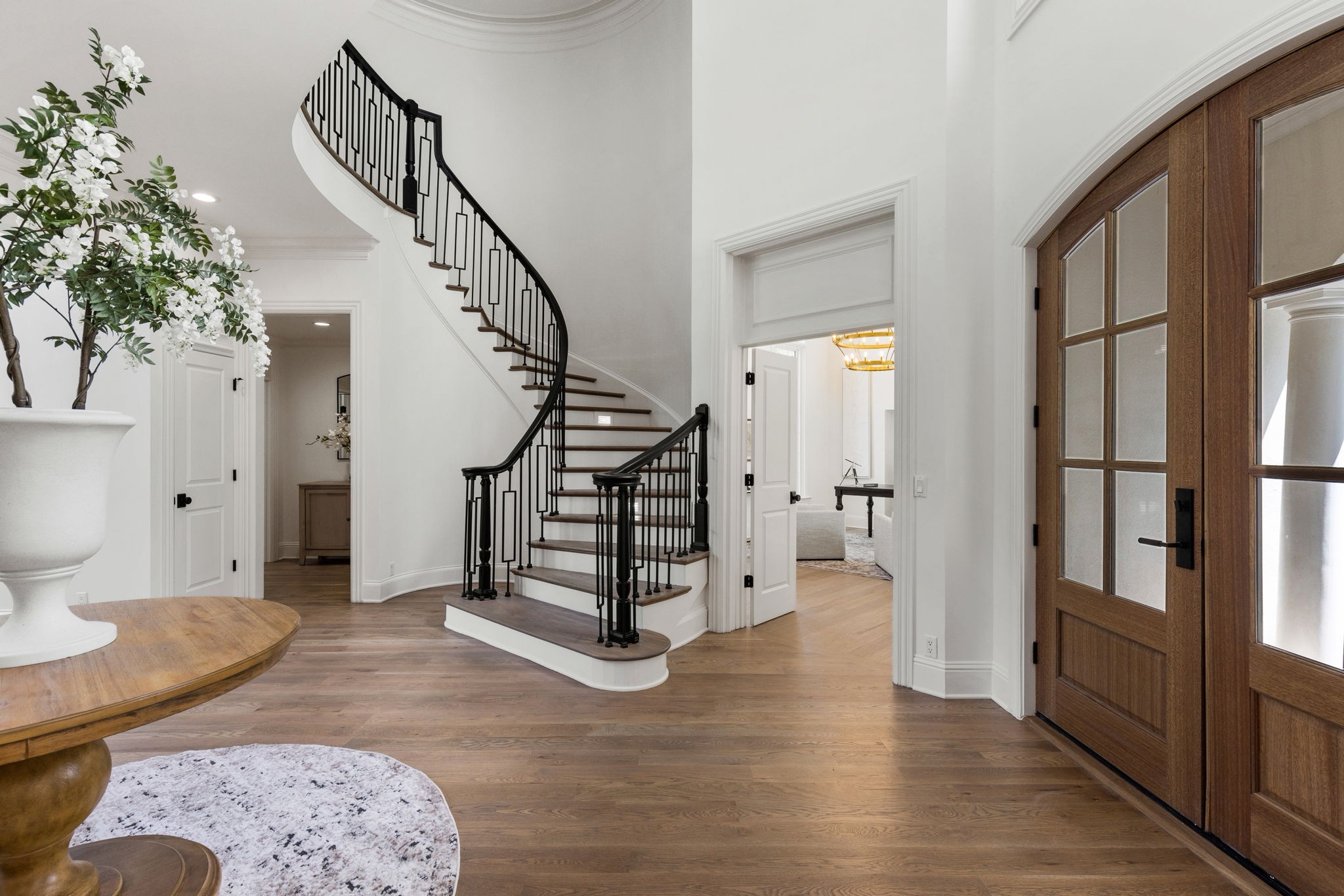 9050 Split Log Road Brentwood, TN 37027 - Photo 5 of 69 a view of entryway with livingroom and wooden floor