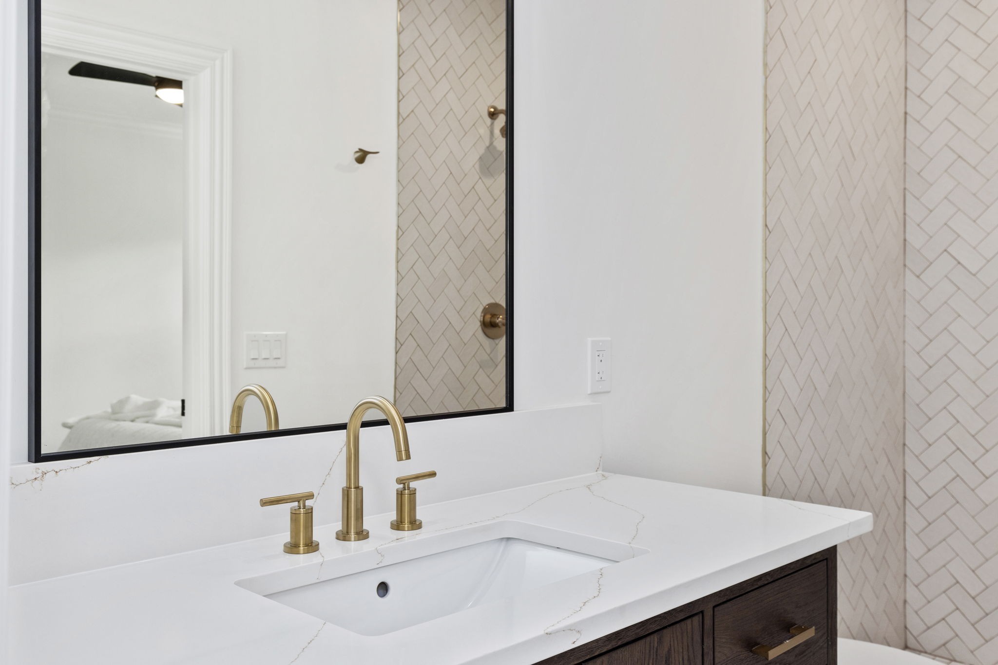 9050 Split Log Road Brentwood, TN 37027 - Photo 51 of 69 a bathroom with a sink and a mirror