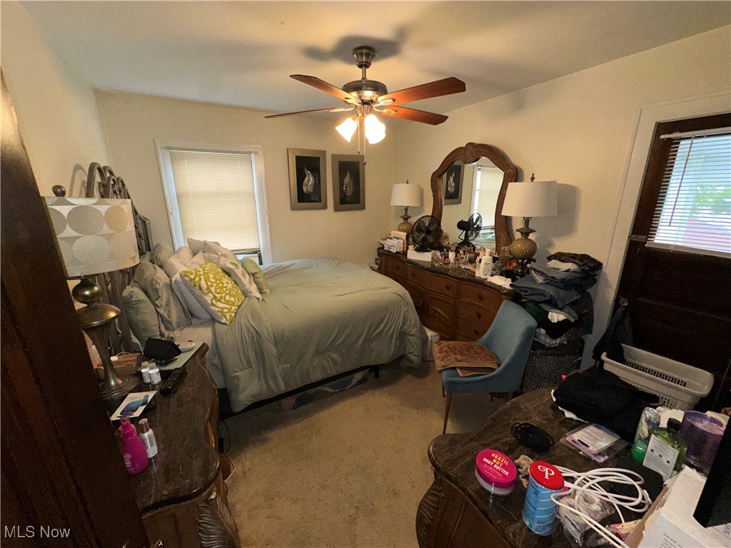 18007 Neff Road Cleveland, OH 44119 - Photo 12 of 29 Bedroom with carpet flooring and ceiling fan