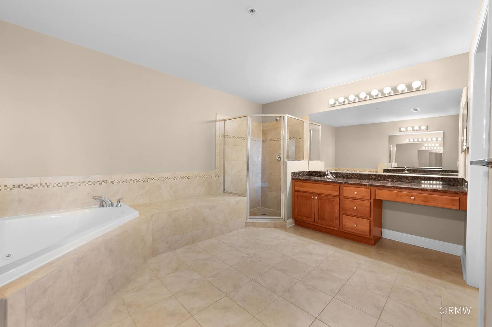 2 Itasca Place, Unit 420 Addison, IL 60143 - Photo 17 of 20 a bathroom with a tub sink and mirror