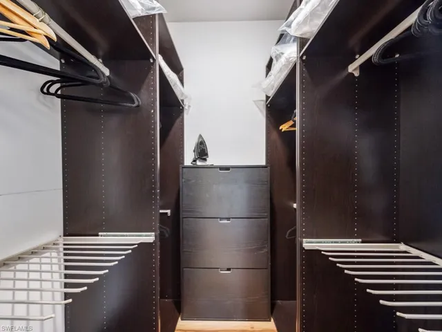 a view of walk in closet
