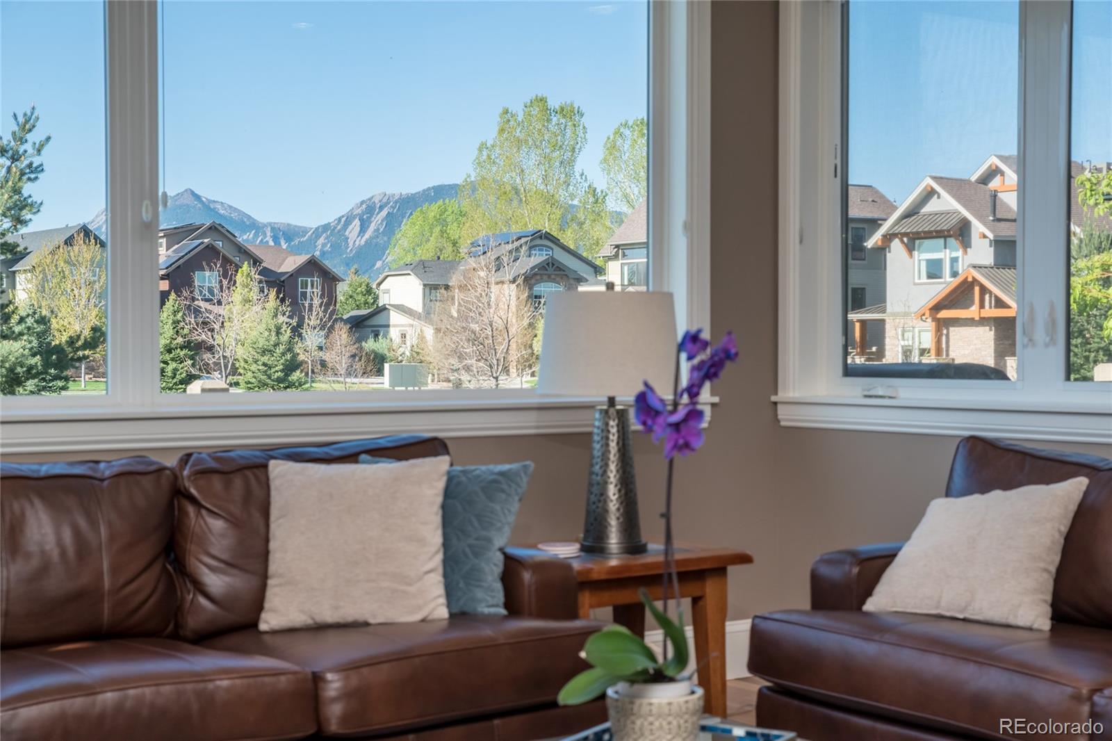 4624 Sunnyside Place Boulder, CO 80301 - Photo 17 of 40 a living room with furniture and flowers