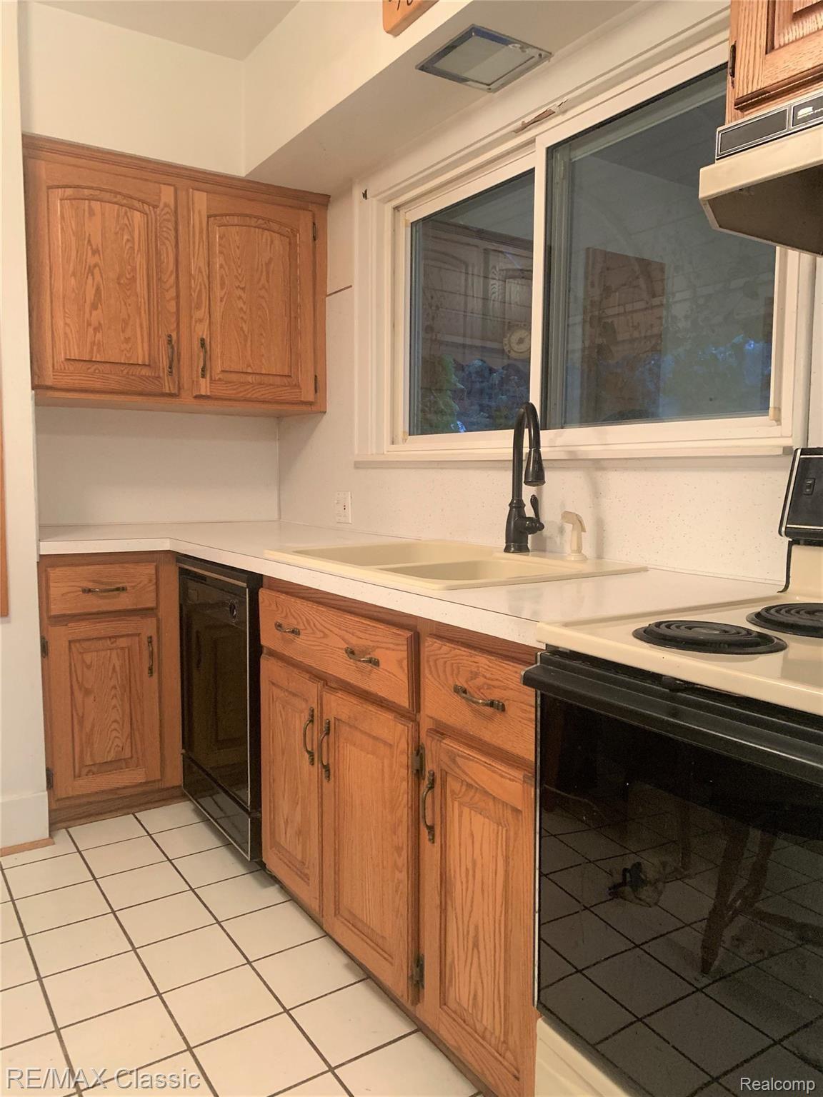 Kitchen includes appliances