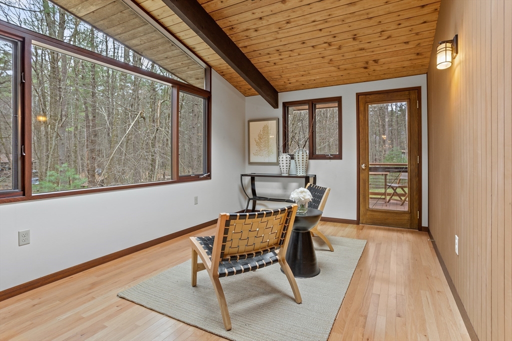 69 Long Ridge Road Carlisle, MA 01741 - Photo 15 of 42 a view of a two chairs in the balcony