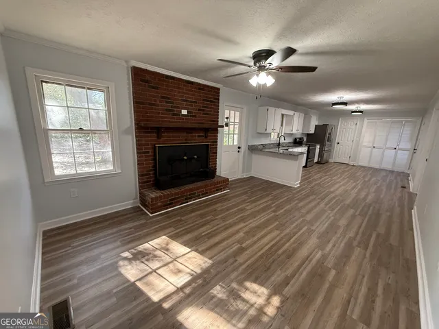 a view of a city from a balcony