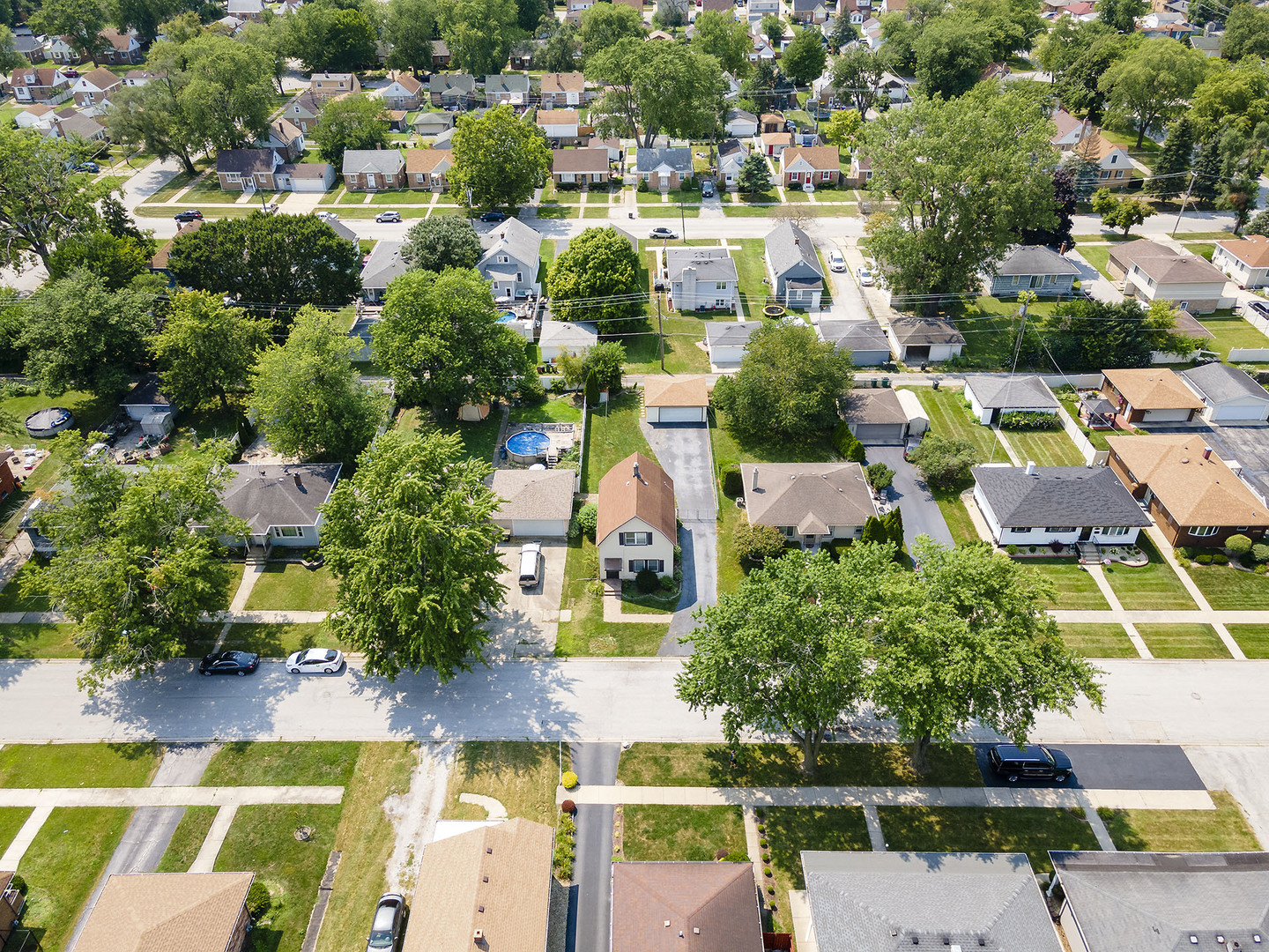 17836 Wildwood Avenue Lansing, IL 60438 - Photo 3 of 22 an aerial view of residential houses with yard