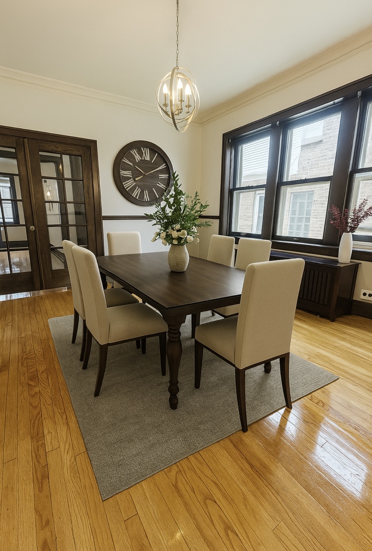 1620 Euclid Avenue, Unit 1 Berwyn, IL 60402 - Photo 3 of 10 a view of a dining room with furniture and wooden floor