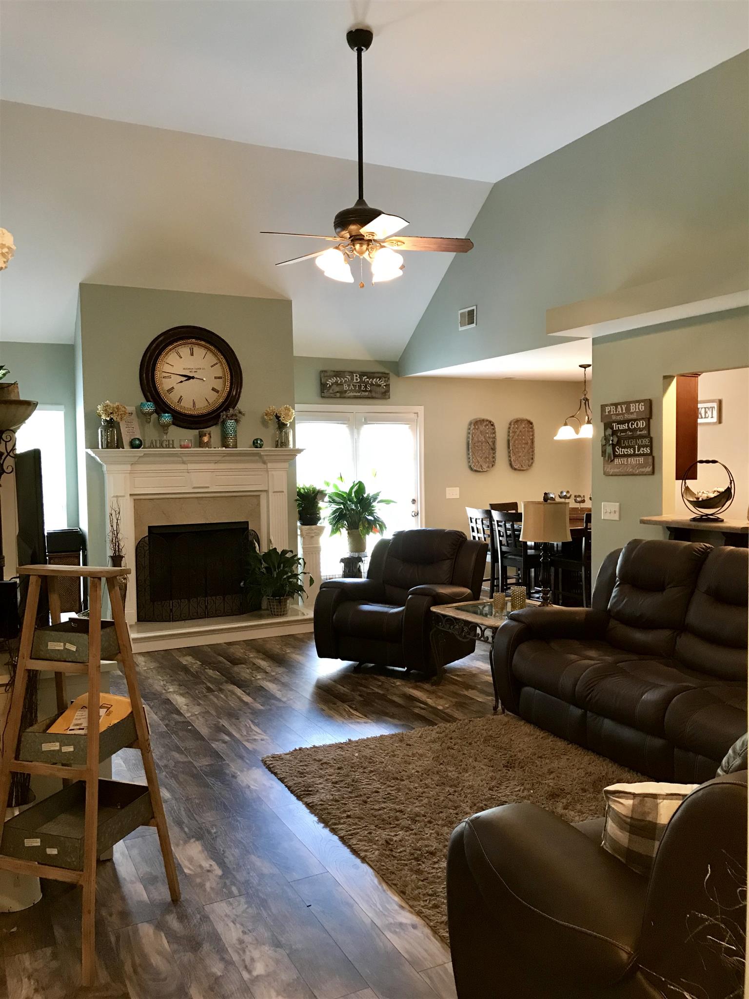 420 Nathan Street Lebanon, TN 37087 - Photo 2 of 14 a living room with furniture a fireplace a rug and a window