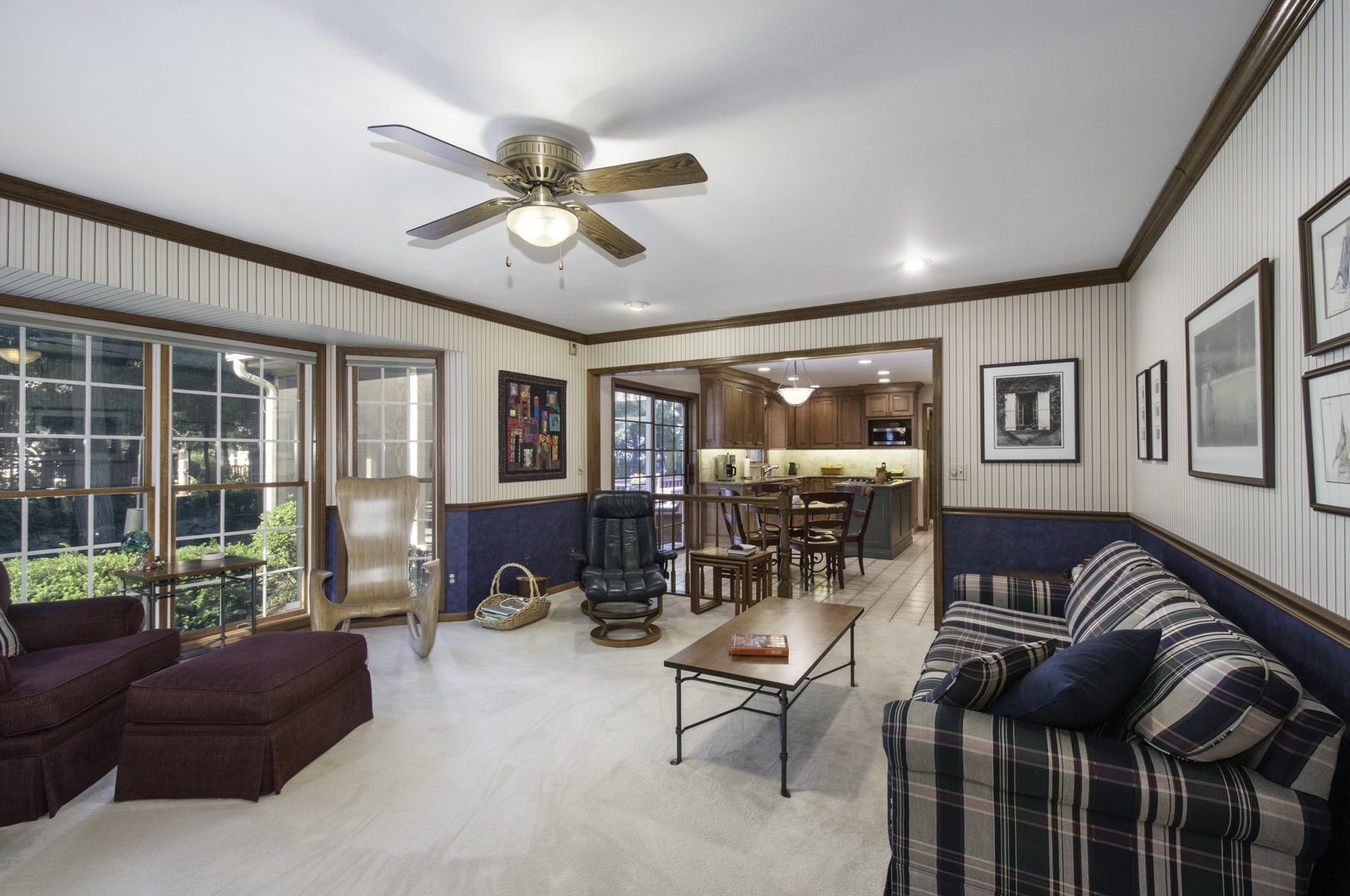 1750 Forest Ridge Road St. Charles, IL 60174 - Photo 12 of 22 a living room with furniture ceiling fan and a window