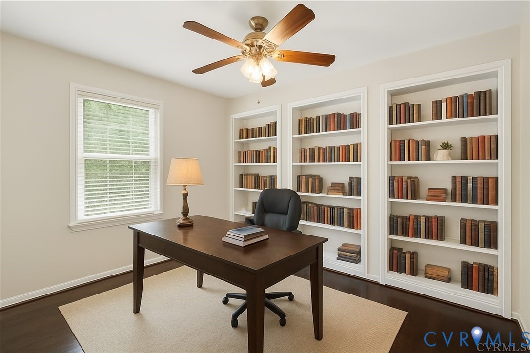 2876 Doctors Road Louisa, VA 23093 - Photo 17 of 36 a workspace with a bookshelf