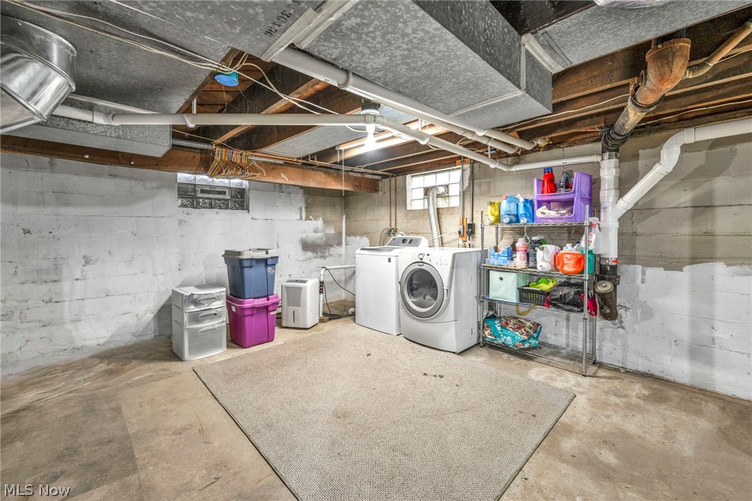 7983 Wadsworth Road Medina, OH 44256 - Photo 33 of 42 Basement with separate washer and dryer
