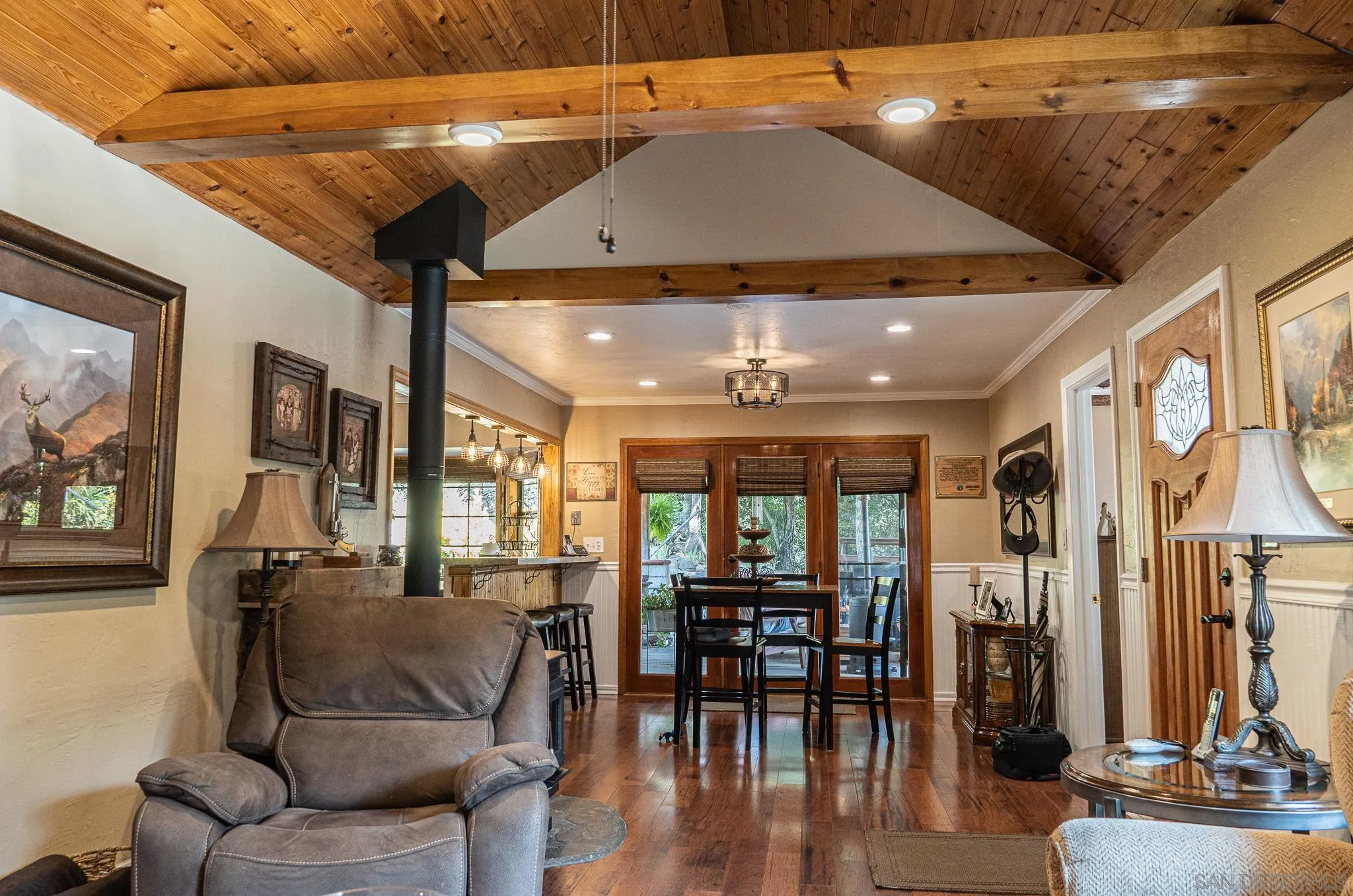 1193 Banner Road Julian, CA 92036 - Photo 8 of 50 a living room with furniture and wooden floor