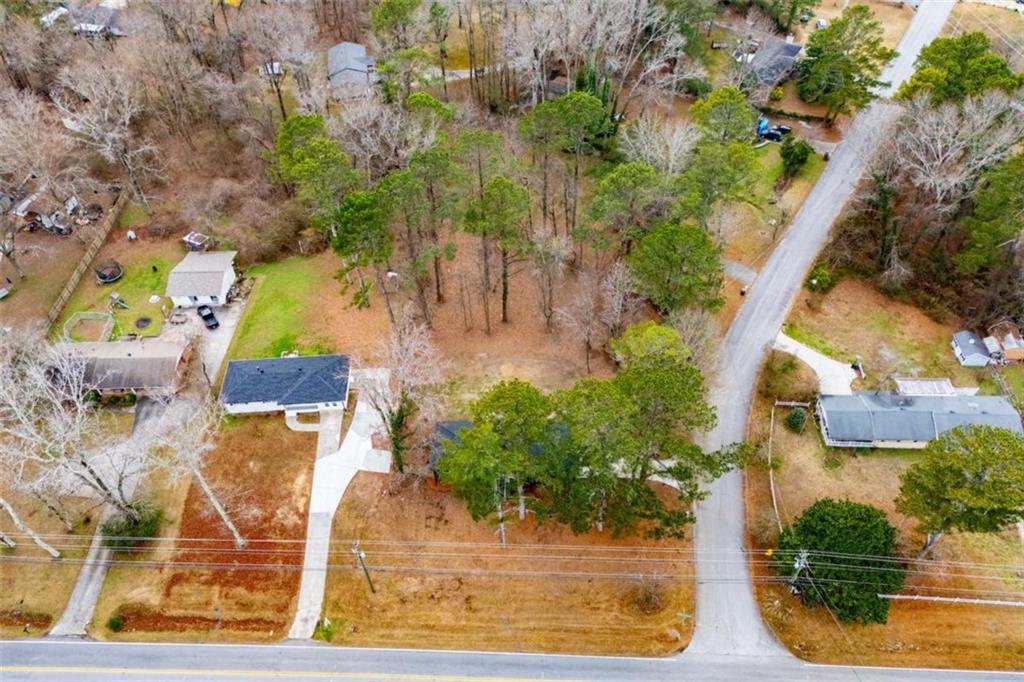 757 North Burnt Hickory Road Douglasville, GA 30134 - Photo 50 of 51 an aerial view of a house with a yard basket ball court