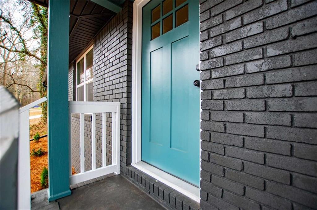 757 North Burnt Hickory Road Douglasville, GA 30134 - Photo 7 of 51 a view of a door and brick walls