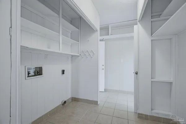 a view of a hallway with a elevator