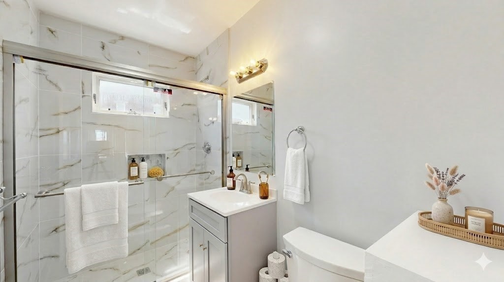 5 Ropes Street, Unit 2 Salem, MA 01970 - Photo 4 of 8 a bathroom with a sink a toilet and shower