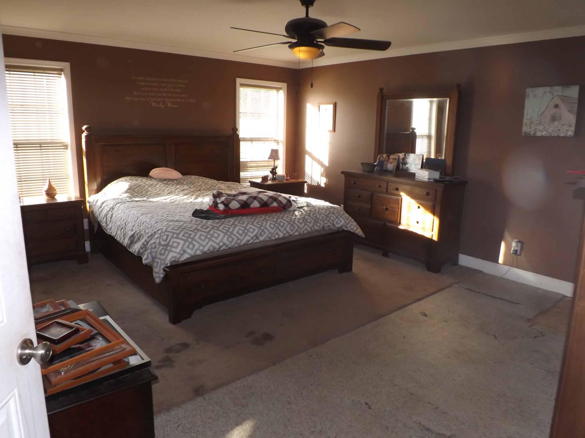 2591 Briar Patch Road Prospect, TN 38477 - Photo 20 of 48 a bedroom with a bed ceiling fan and window