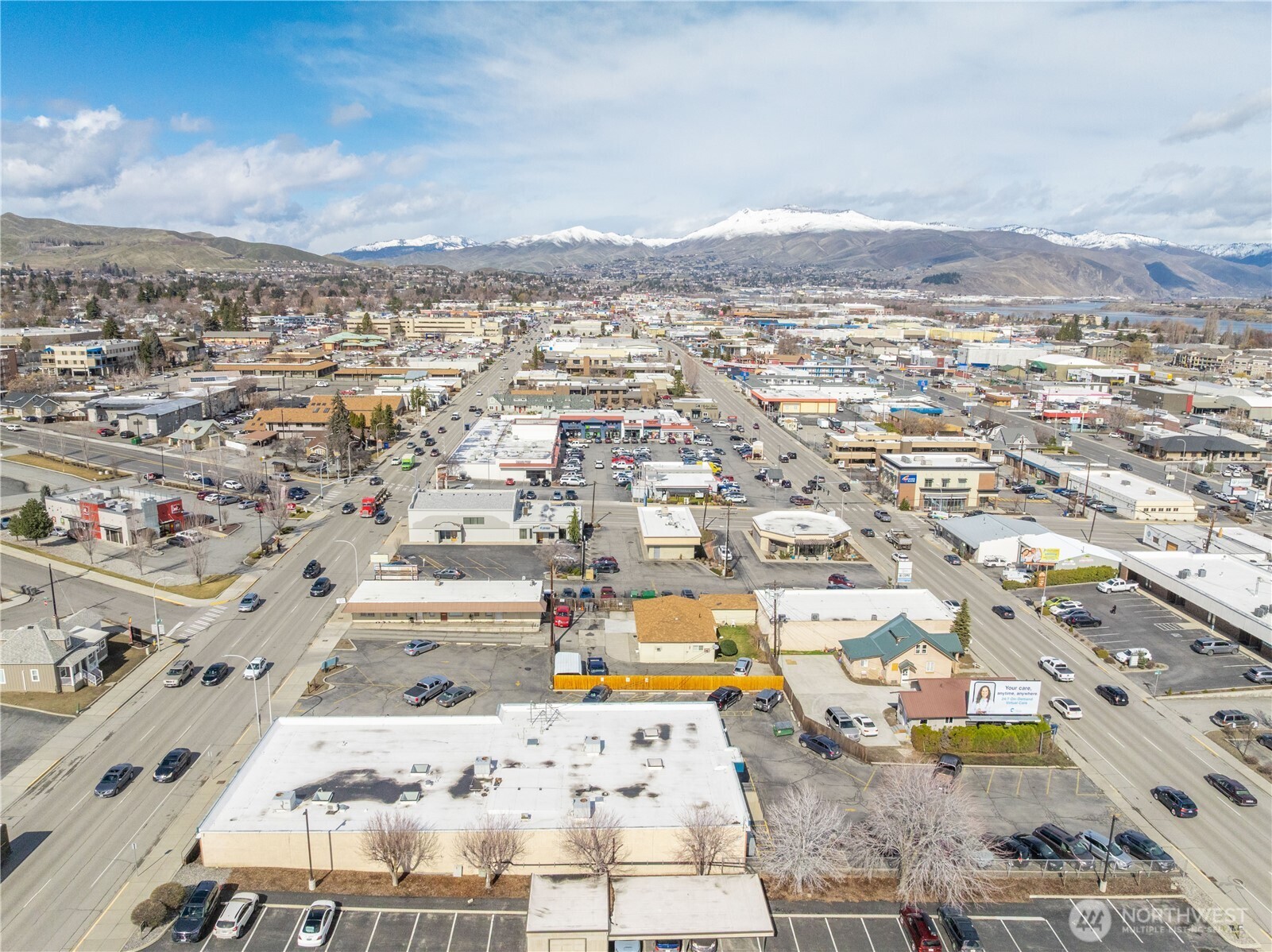 325 North Chelan Avenue, Unit A Wenatchee, WA 98801 - Photo 5 of 28 an aerial view of residential houses with outdoor space