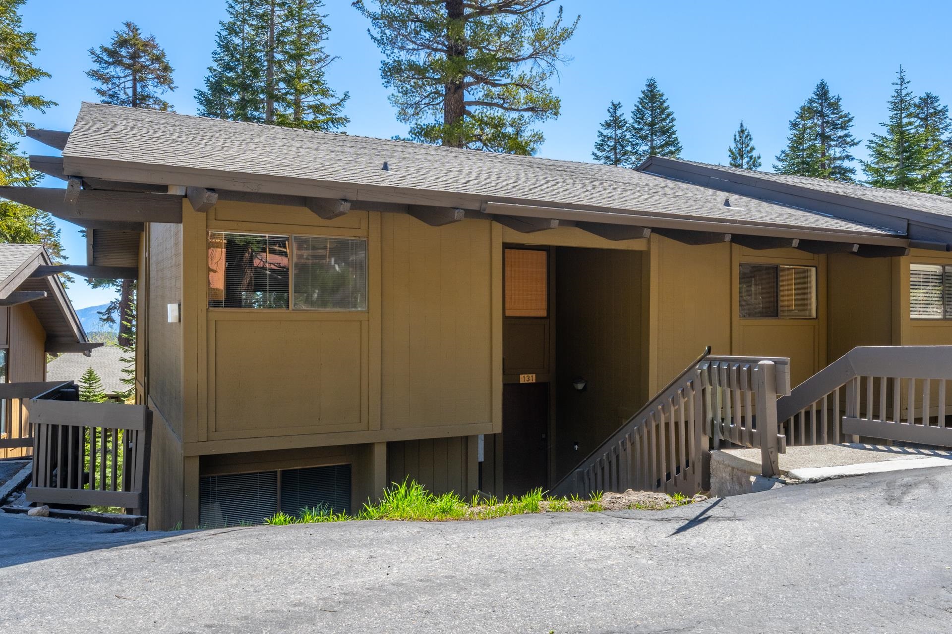 94 John Muir Road, Unit 132 Mammoth Lakes, CA 93546 - Photo 36 of 58 a view of a house with a backyard