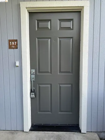 a view of front door
