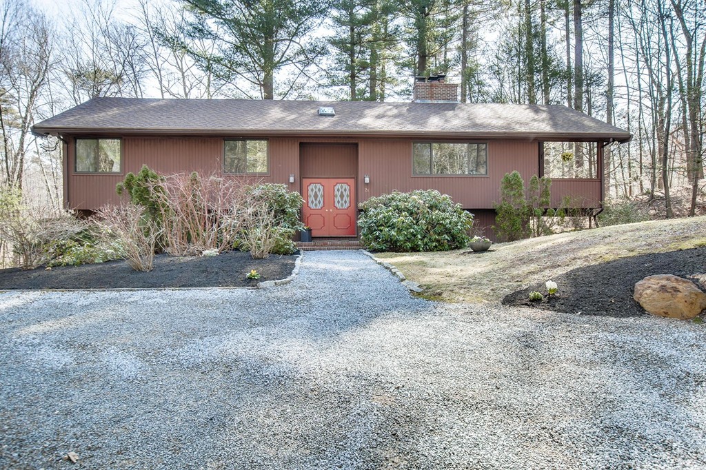 21 Pine Plain Road Boxford, MA 01921 - Photo 1 of 30 a front view of a house with garden