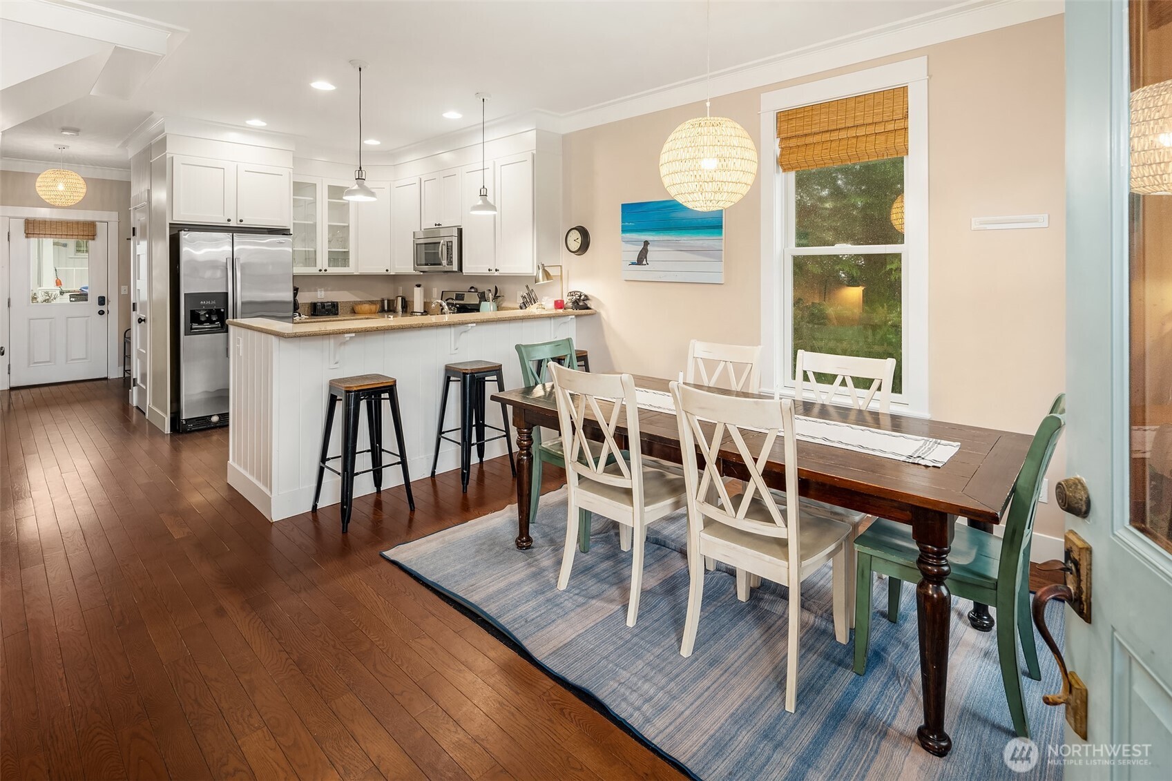 24 Float Lane Pacific Beach, WA 98571 - Photo 2 of 23 a view of a dining room with furniture and wooden floor