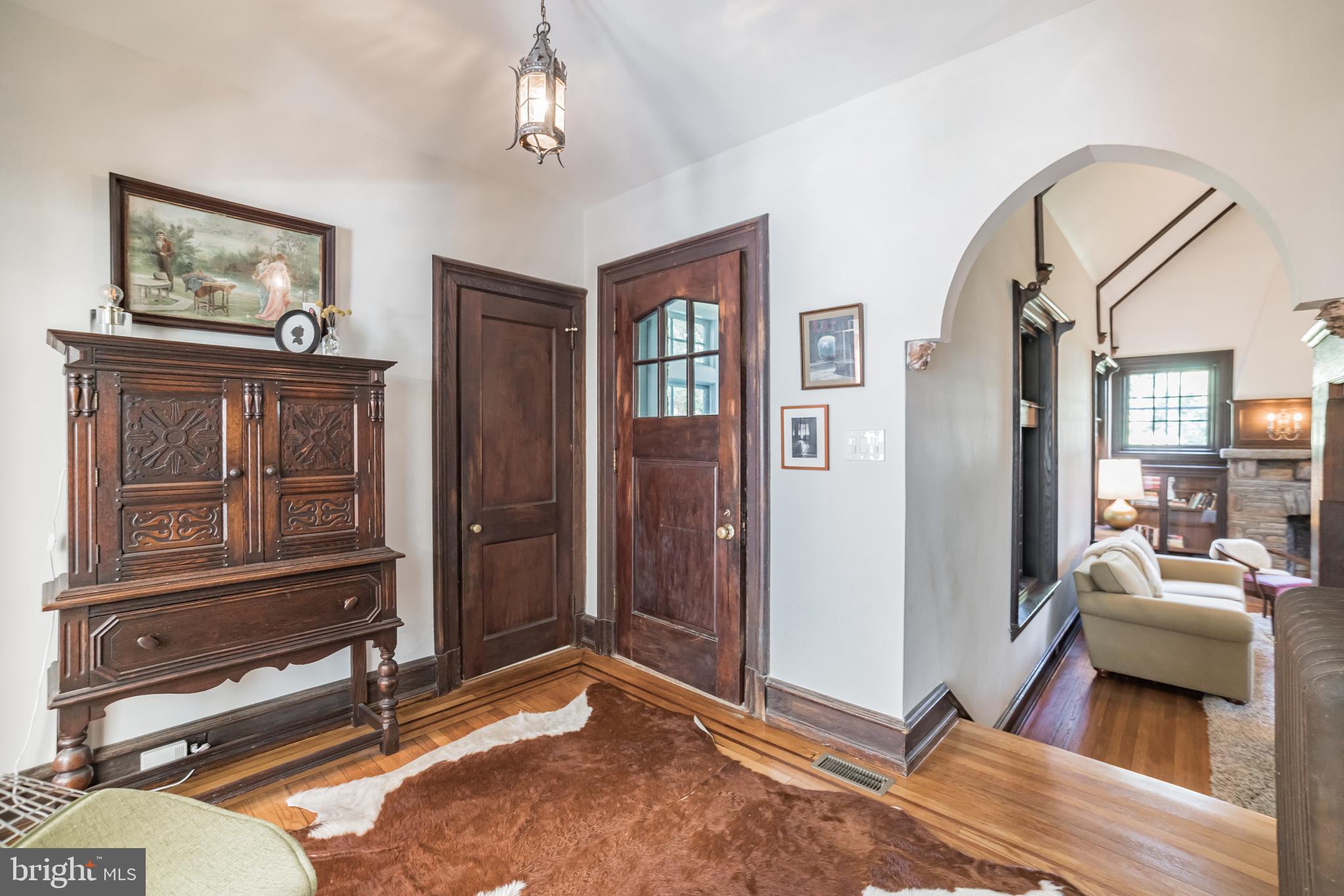 15 Rabbit Run Road Rose Valley, PA 19086 - Photo 5 of 30 Foyer with wood floors and arched entry ways