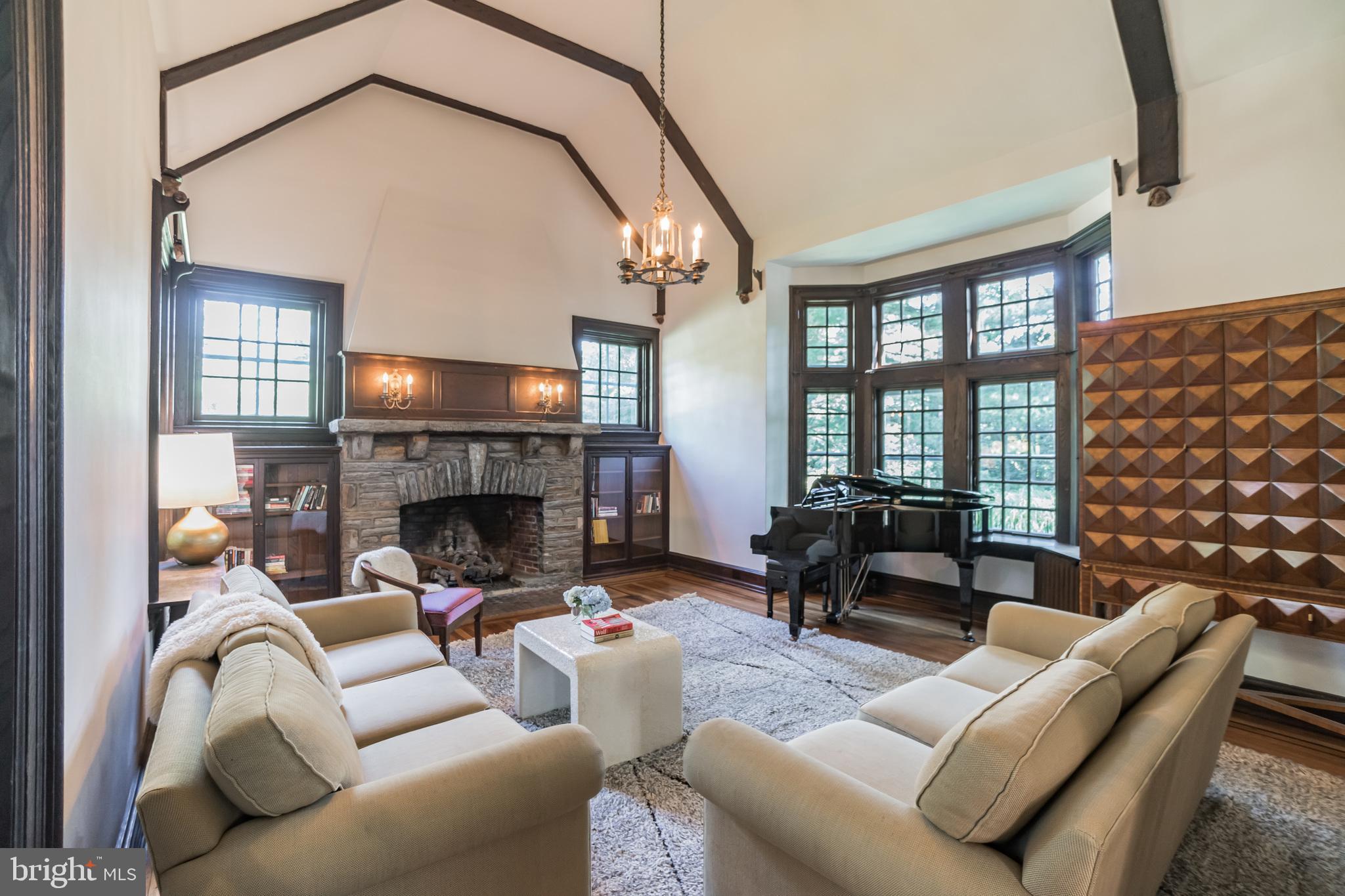 15 Rabbit Run Road Rose Valley, PA 19086 - Photo 7 of 30 High Ceilings and 3 walls of windows