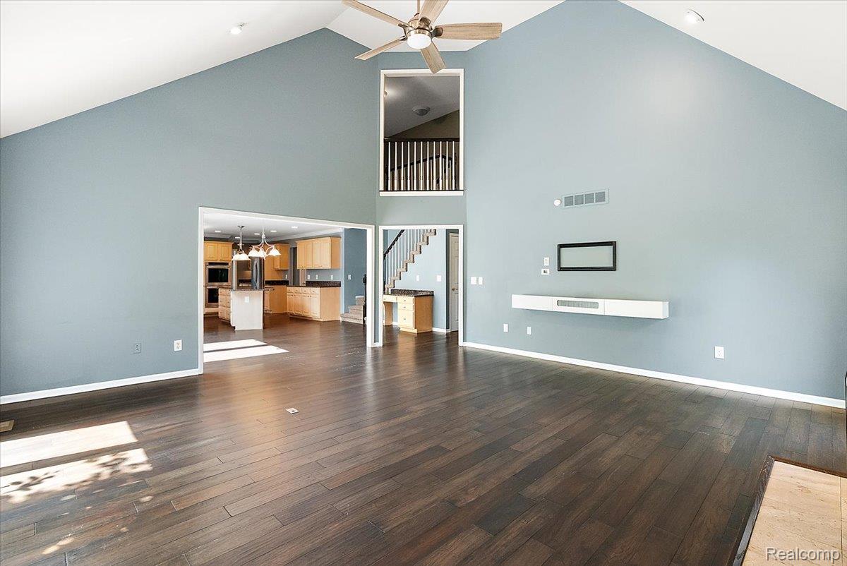 4190 Carbary Court Rochester, MI 48306 - Photo 19 of 78 View thru Family Room to Balcony from 2nd Floor