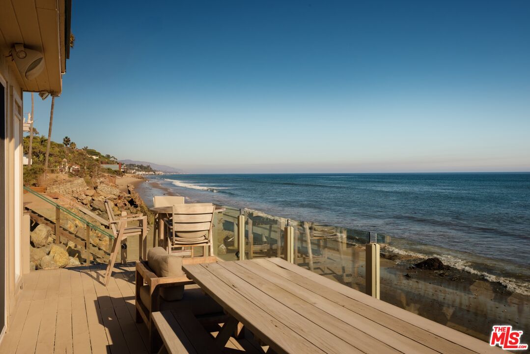 28026 Sea Ln Drive Malibu, CA 90265 - Photo 28 of 37 a view of a balcony with an ocean view