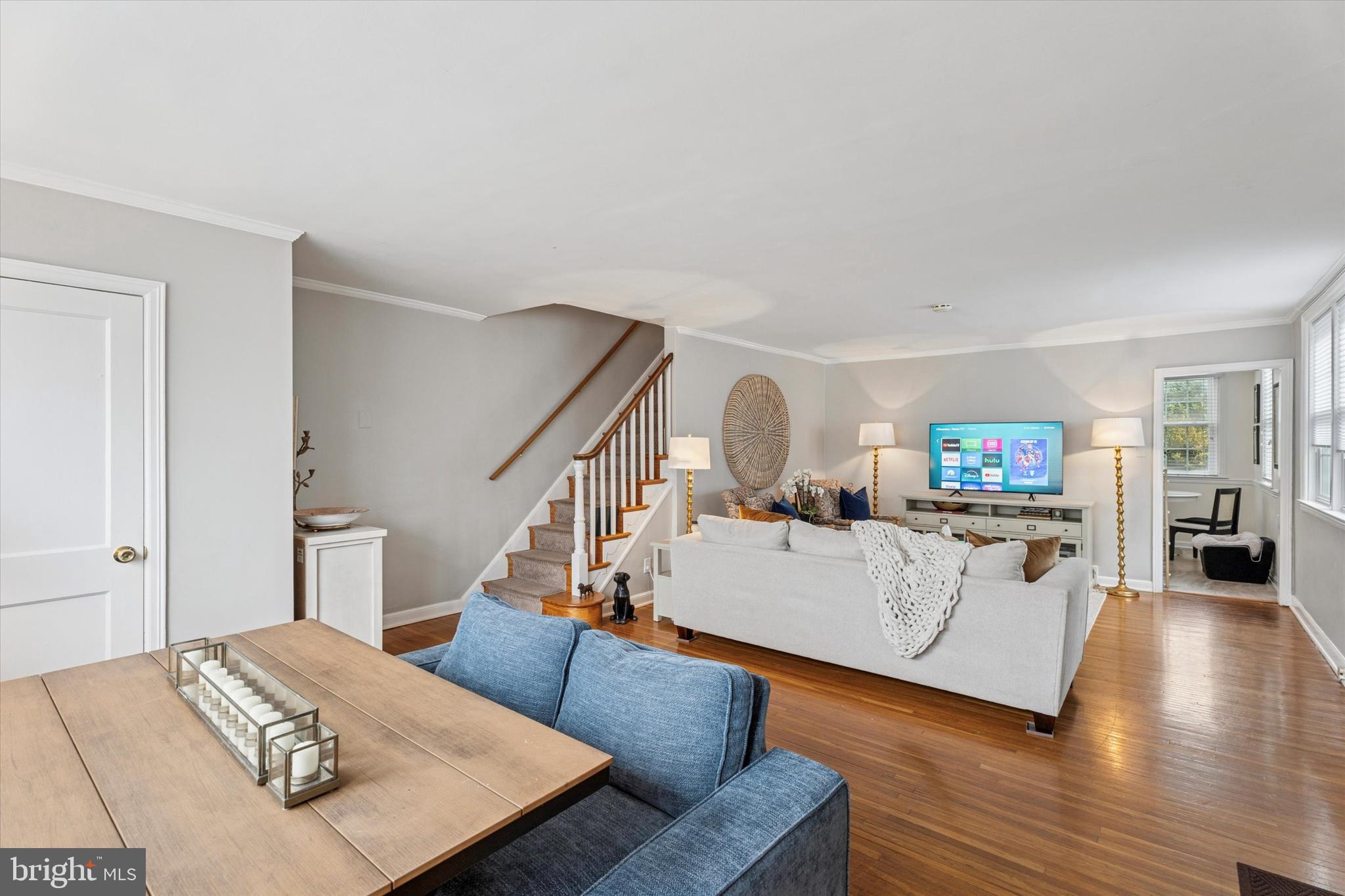 207 Fitzwilliams Road Bryn Mawr, PA 19010 - Photo 5 of 26 a living room with furniture and a flat screen tv
