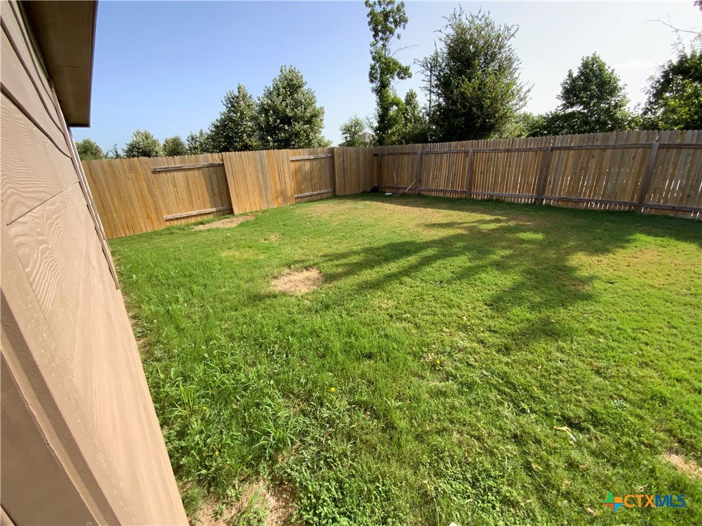 208 Allington Circle Jarrell, TX 76537 - Photo 16 of 16 a view of a backyard with a small cabin