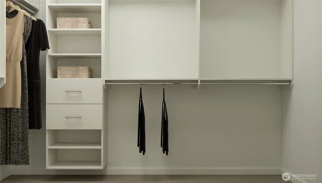 a view of walk in closet