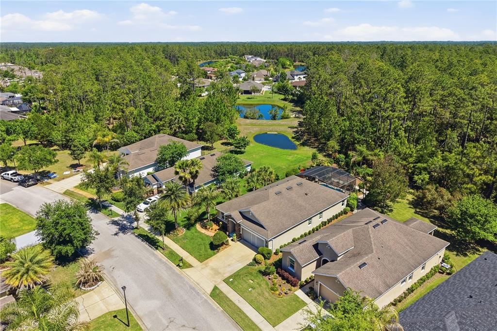 124 South Hummingbird Place Palm Coast, FL 32164 - Photo 41 of 47 an aerial view of residential house with outdoor space