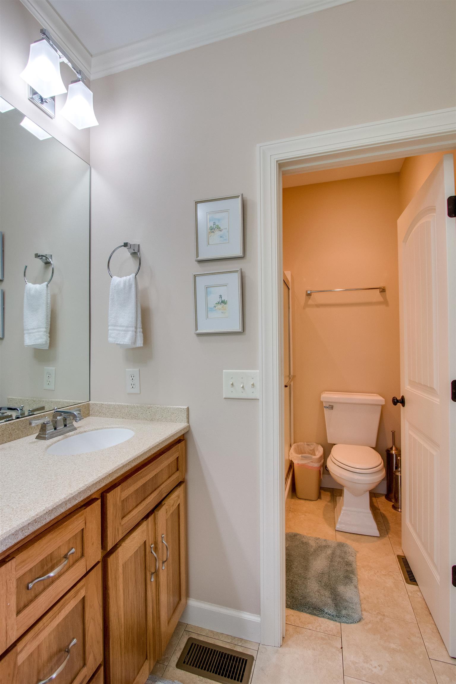 8589 Silver View Lane Silver Point, TN 38582 - Photo 18 of 30 a bathroom with a granite countertop sink toilet and shower