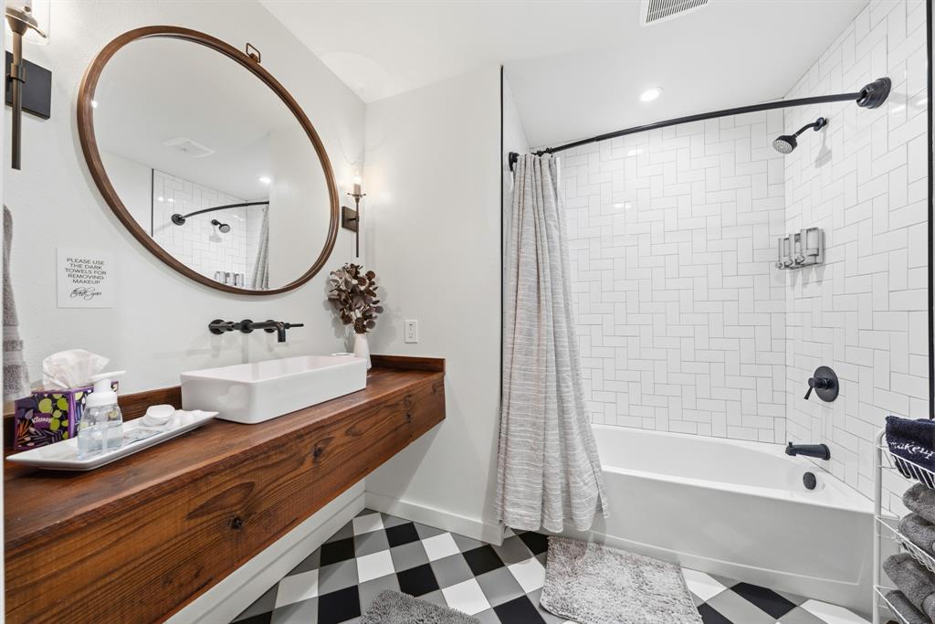2731 Garrett Lane China Spring, TX 76633 - Photo 29 of 36 a bathroom with a sink a toilet and a mirror